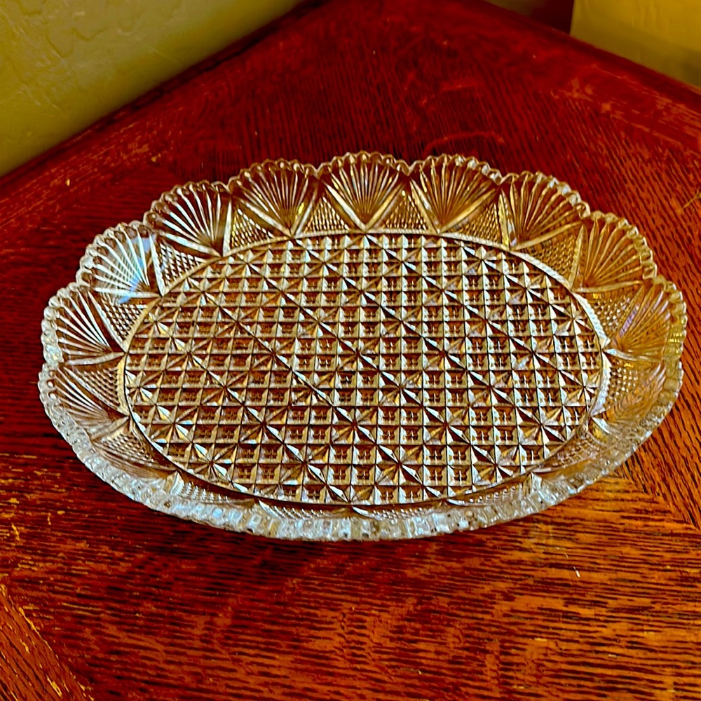 Vintage Mikasa Diamond Fire oval searing tray